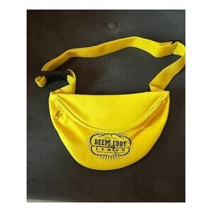 Deep Eddy Lemon Vodka Bright Yellow Canvas Fanny Pack Front And Back Zip